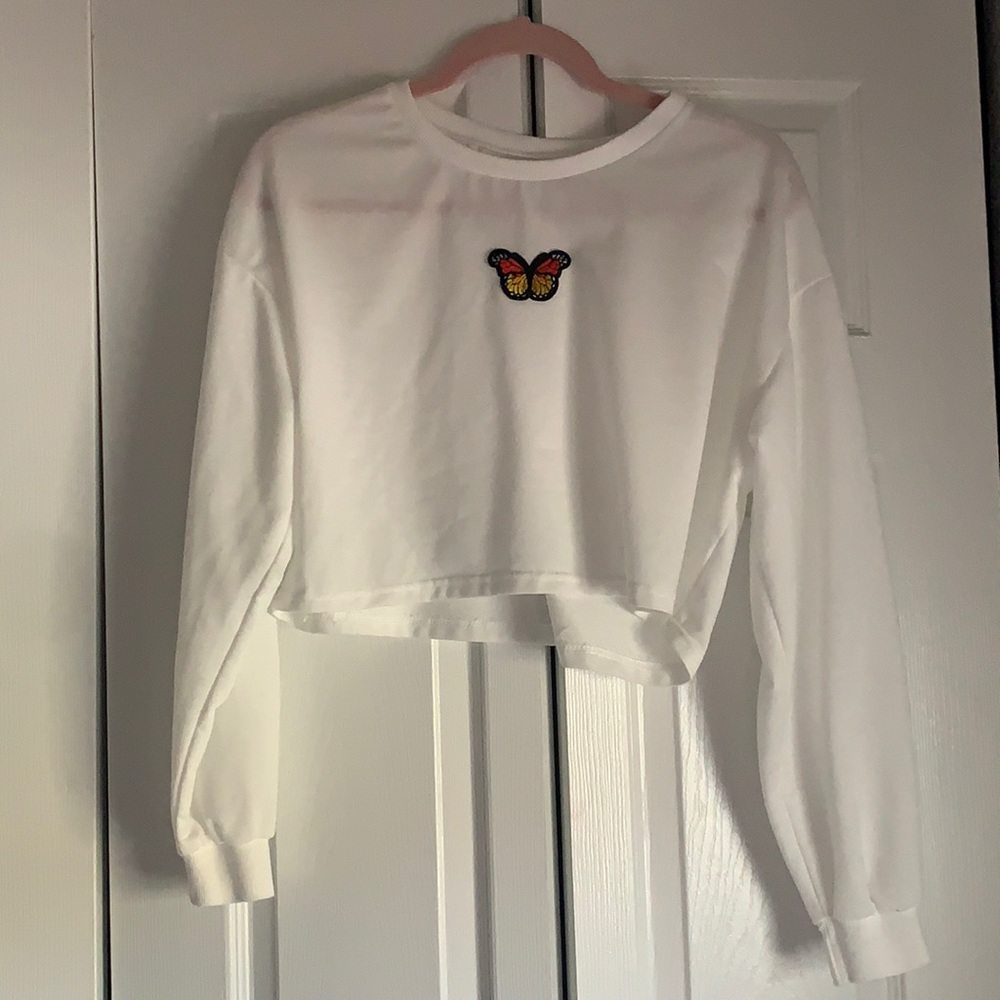 Cropped Butterfly Long Sleeve (never used)